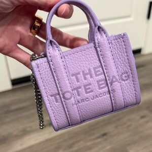 Marc Jacob’s Nano tote bag charm in purple. Never used.